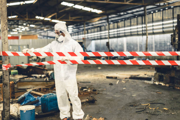 Professional Hoarding Cleanup technician working in Hope, AR